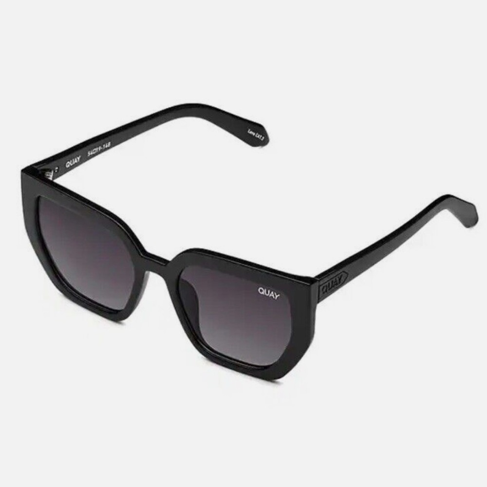 QUAY Australia Women's Contoured 45mm Polarized Cat Eye Sunglasses